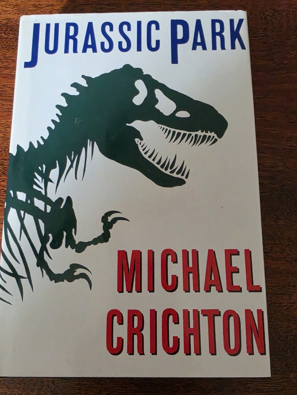 Jurassic Park By Michael Crichton 1990 HCDJ Book Club Edition BCE